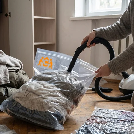 Saci vacuum pentru haine și textile